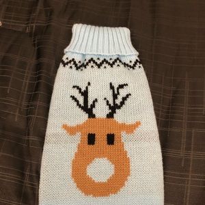 Baby Blue Reindeer Sweater